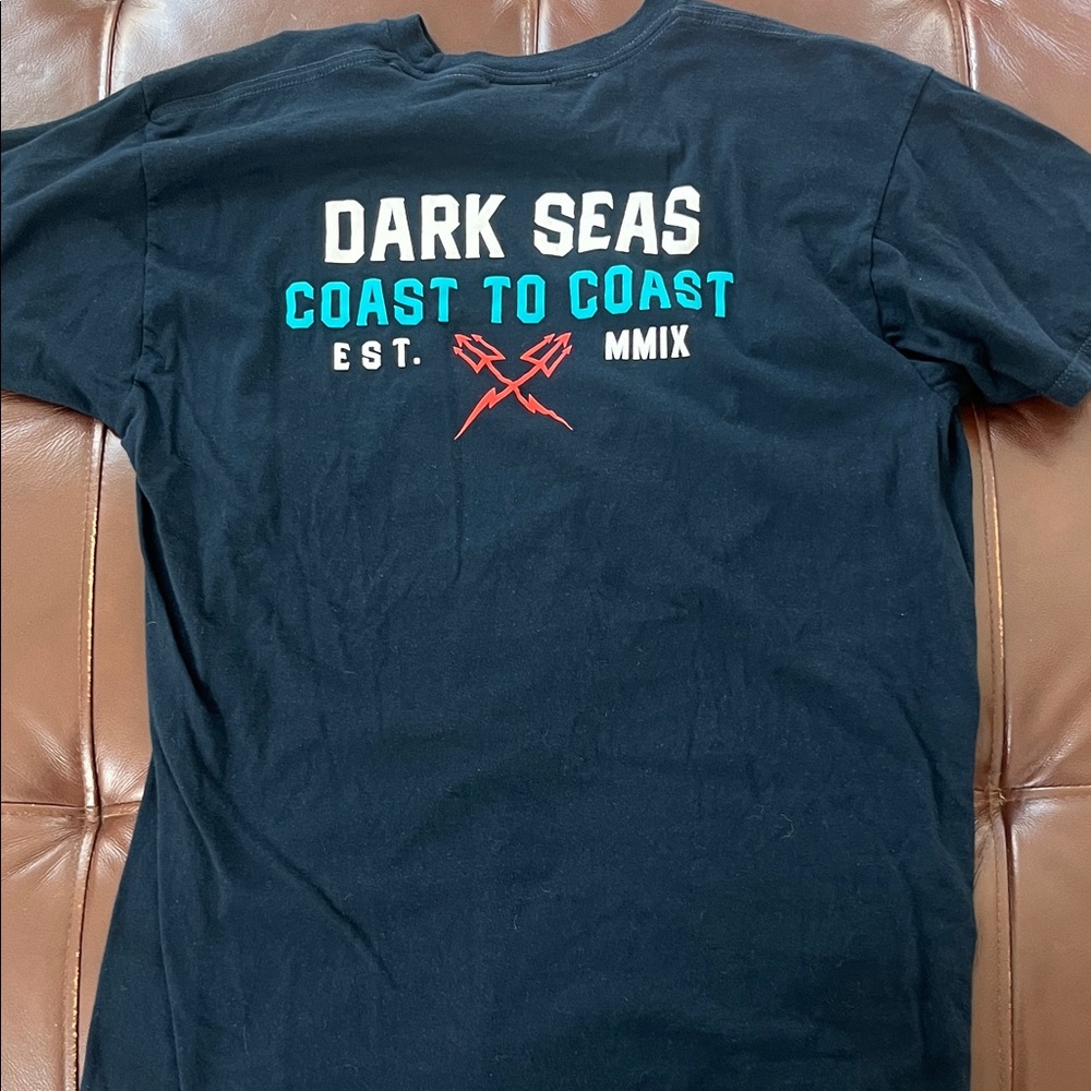 Dark Seas Navy Graphic Tee for Men